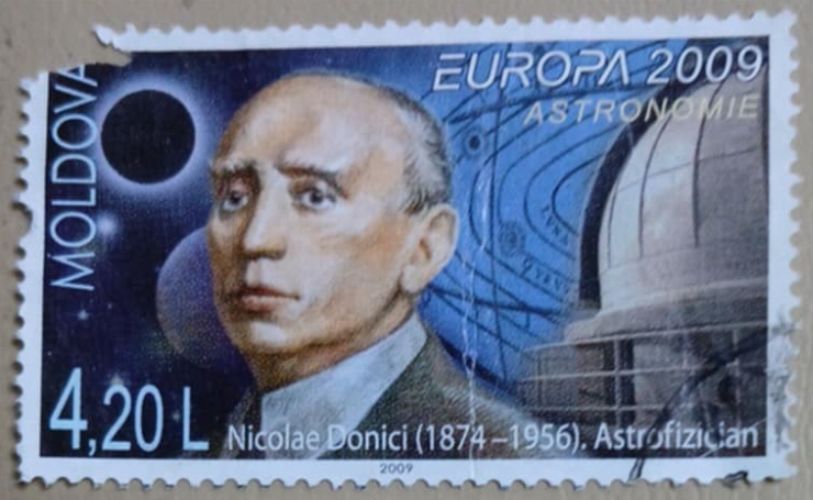 Timbru poștal - „Republica Moldova – EUROPA 2009: Nicolae Donici, Astrofizician”