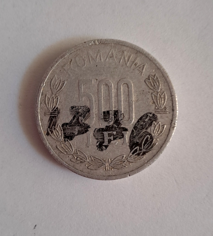 Monedă 500 lei 