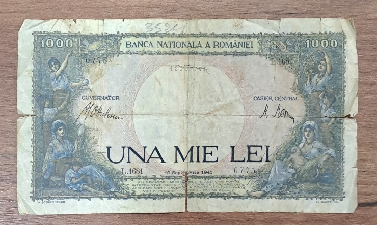 Bancnotă  1000 lei  românești