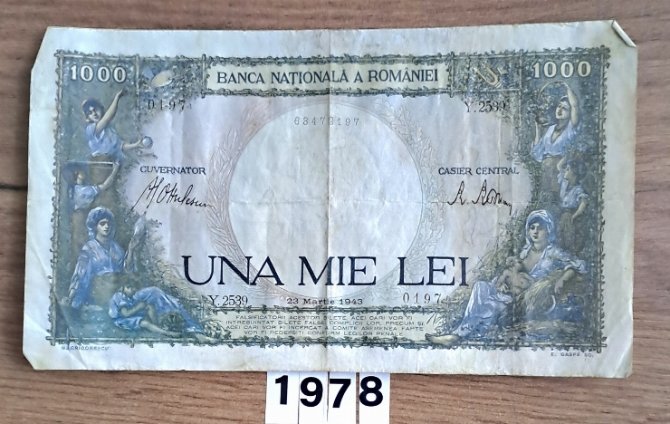 Bancnotă  1000 lei  românești