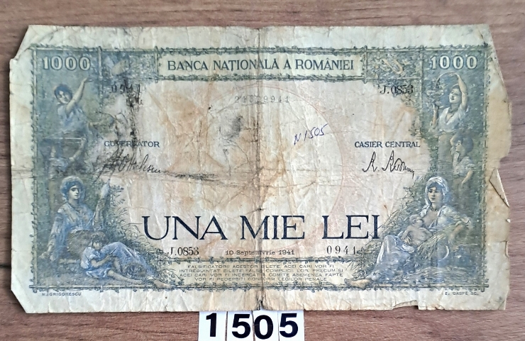 Bancnotă  1000 lei  românești