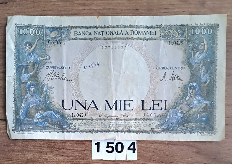 Bancnotă  1000 lei  românești
