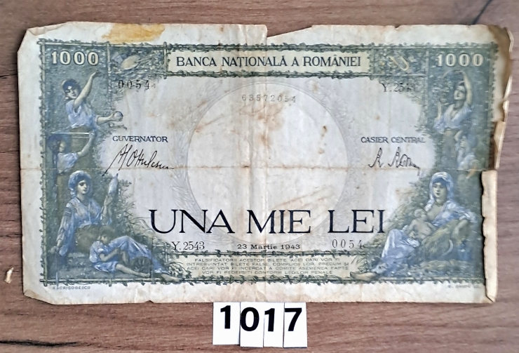 Bancnotă  1000 lei  românești