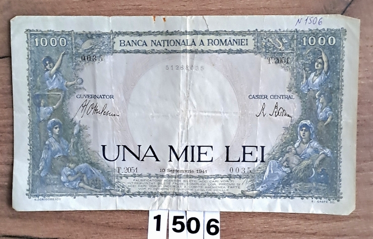 Bancnotă  1000 lei  românești