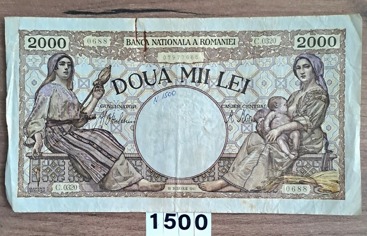 Bancnotă  2000 lei  românești