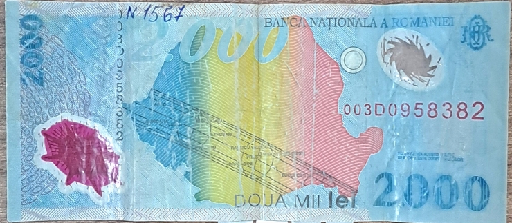 Bancnotă 2000 lei  românești