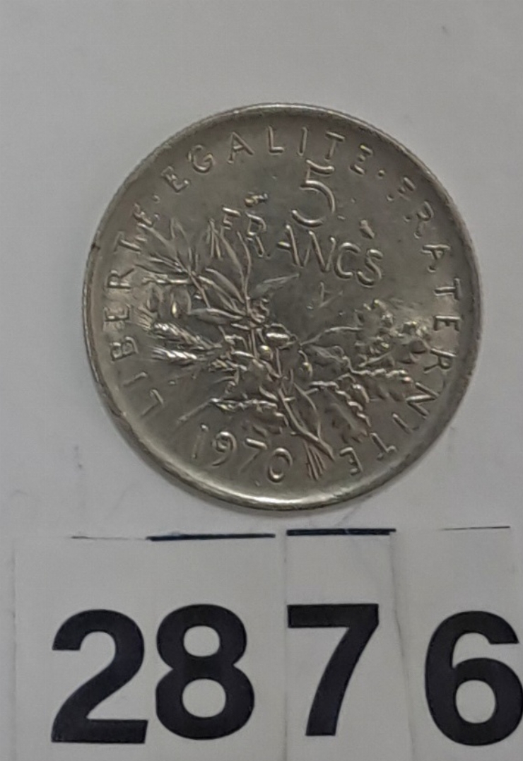 Monedă  5  FRANCI/ 5 FRANCS