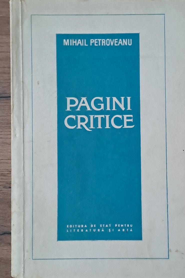 Carte ,,  PAGINI CRITICE ''