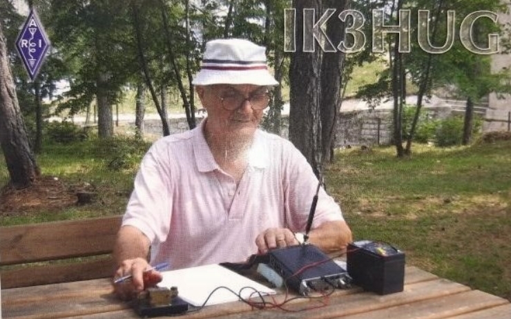 Card QSL al radioamatorului Mario Cavacini (K3HUG) 