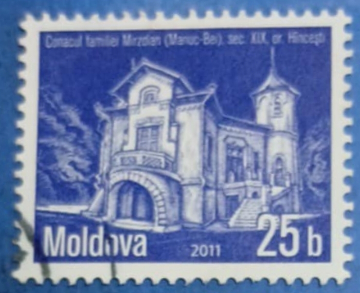 Timbru poștal din Republica Moldova – Conacul familiei Mirzovan (Maruc-Bei)