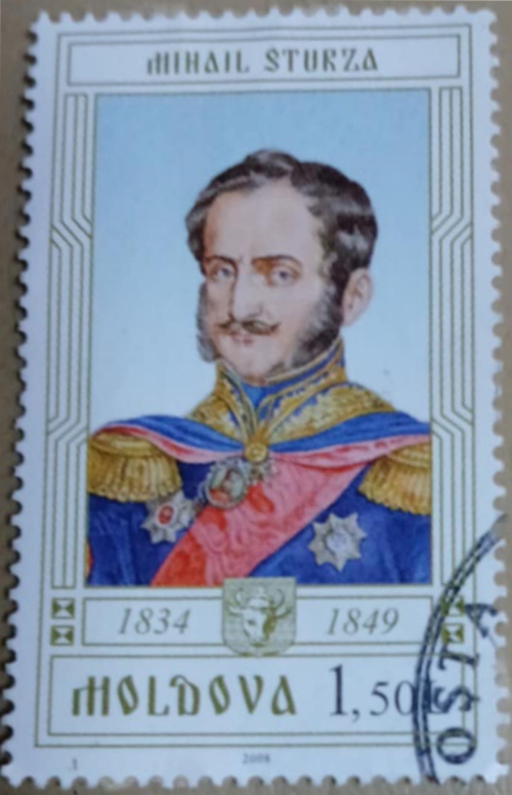 Timbru poștal -„Mihail Sturza – Domnitor al Moldovei”