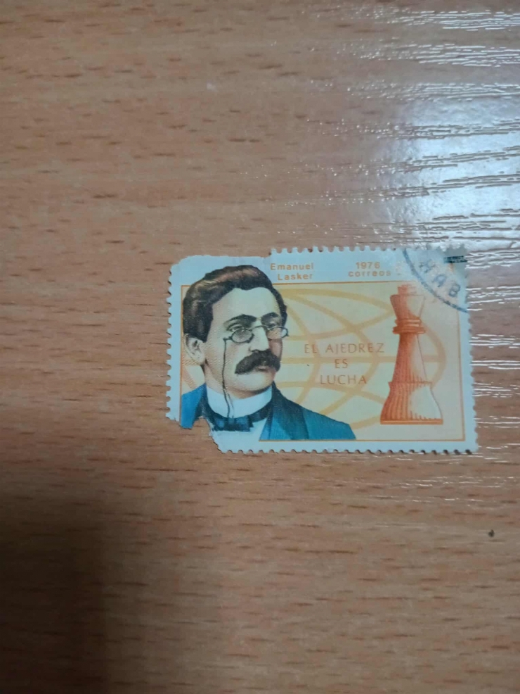 Marcă poștală – portretul lui Emanuel Lasker