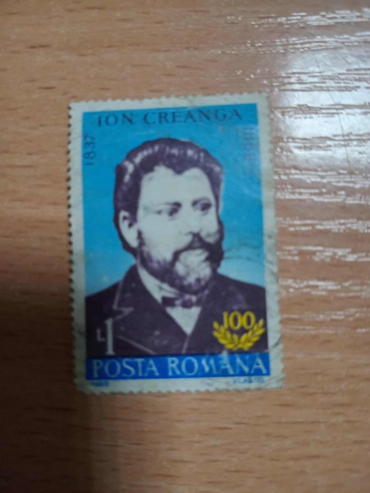 Marcă poștală – portretul lui Ion Creangă