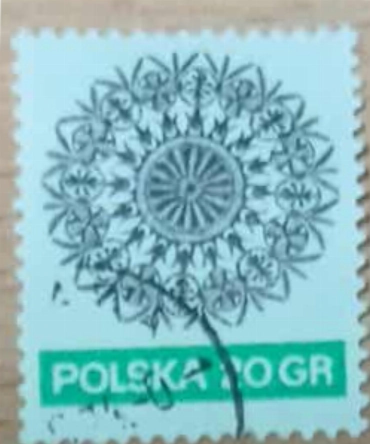 Timbru polonez  -„Motiv decorativ stilizat”