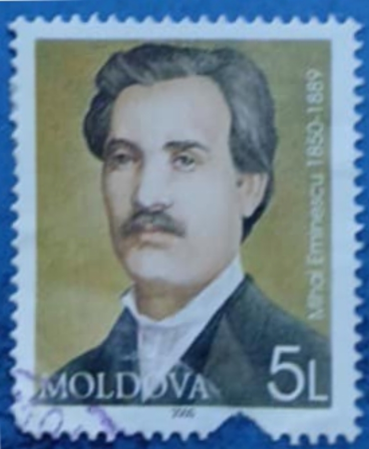 Timbru comemorativ -  „Mihai Eminescu (1850–1889) – 150 de ani de la naștere”
