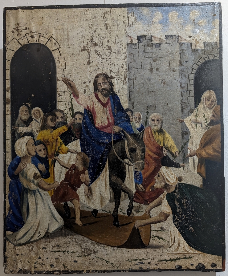 Icoană „Intrarea Domnului Iisus Hristos în Ierusalim”