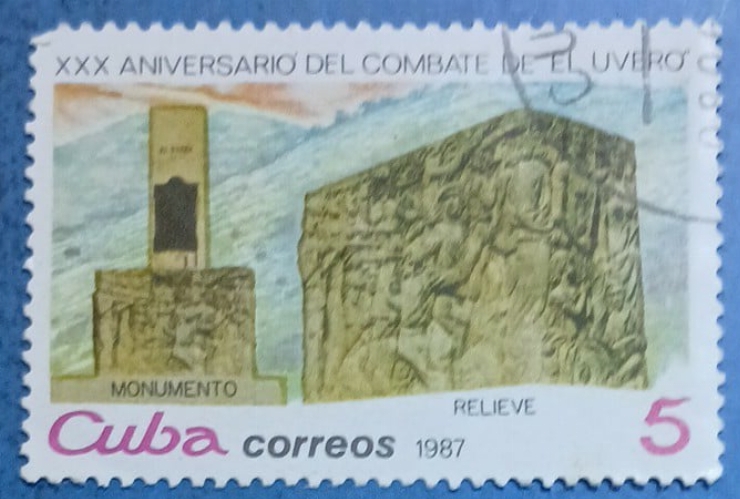 Timbru poștal – „XXX Aniversario del Combate de El Uvero”