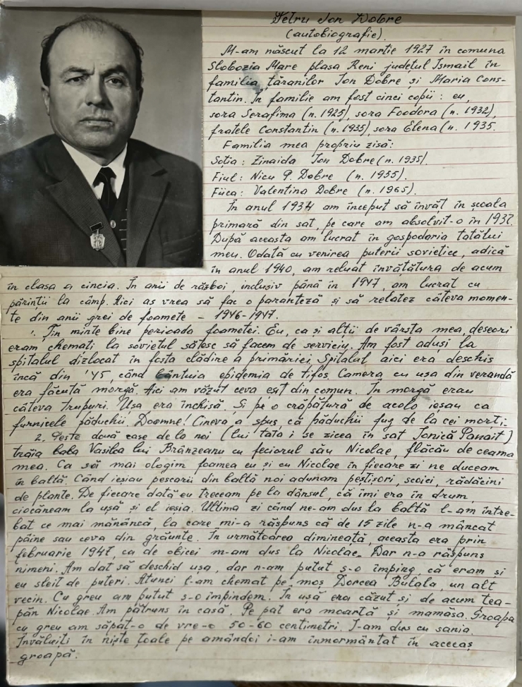 Autobiografie, Petru I. Dobre