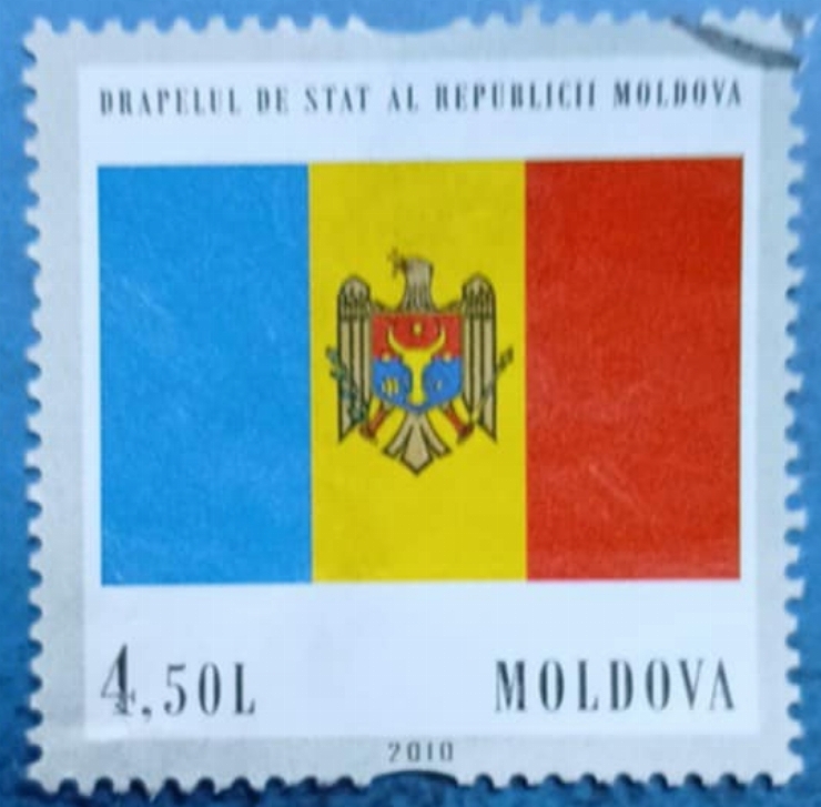 Timbru poștal - „Drapelul de stat al Republicii Moldova”