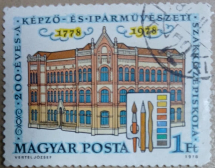 Timbru comemorativ - 200 de ani de la fondarea școlii de artă și meserii(1778-1978)