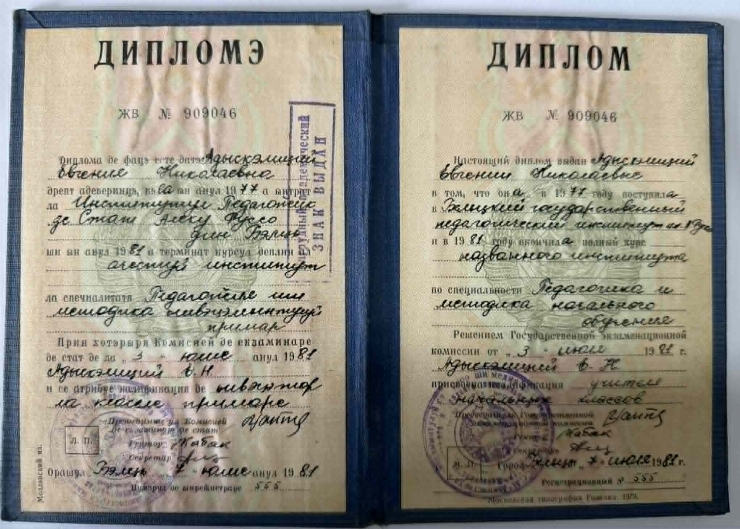 Diplomă de absolvire, Nr. 909046