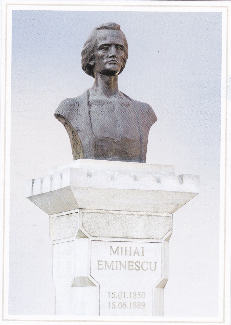 Chișinău. Bustul lui Mihai Eminescu 15.01.1850-15.06.1889. 