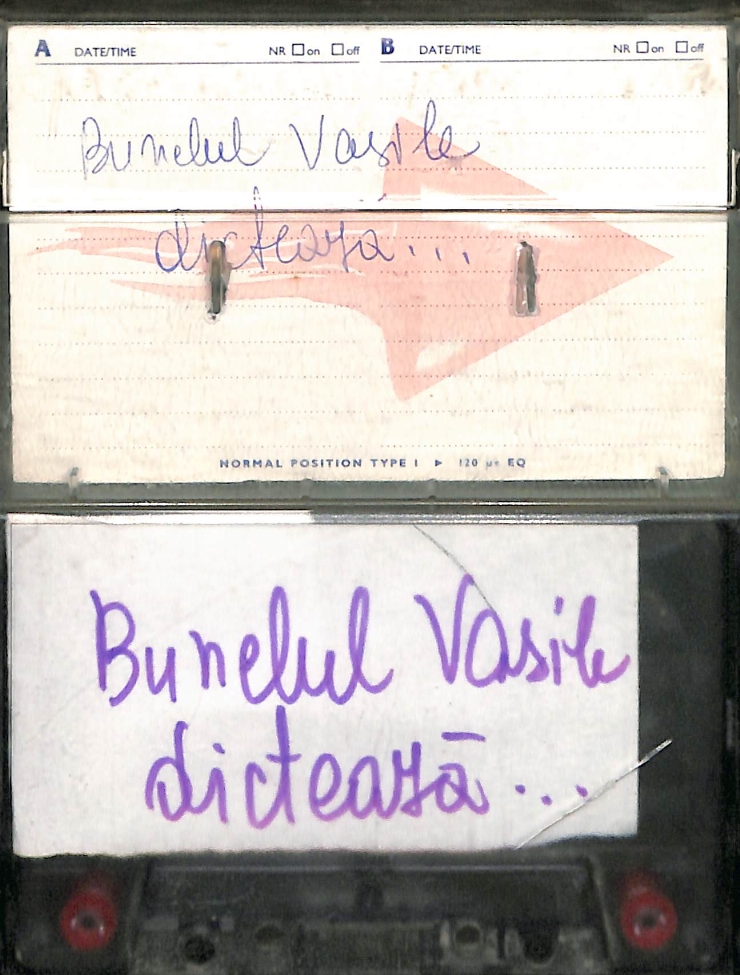 Vasilache, Vasile. Bunelul Vasile dictează.  