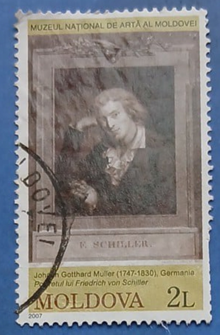  Timbru poștal –„ Portretul lui Friedrich von Schiller”