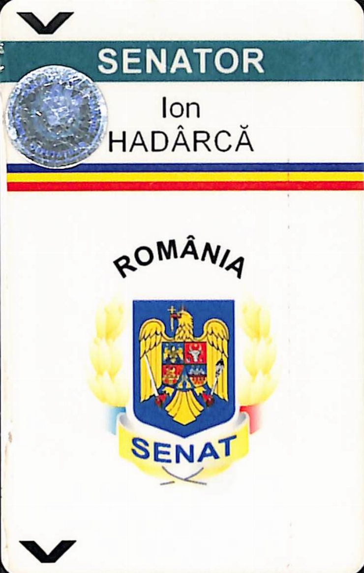 Legitimație. Parlamentul României, Senat