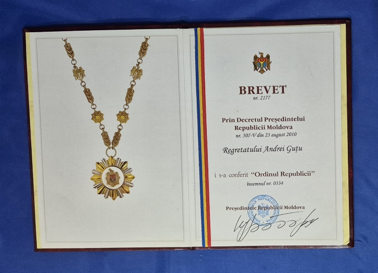 Brevet la Ordinul Republicii 