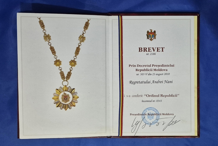 Brevet la Ordinul Republicii 