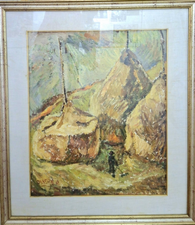 Pictură ,,Trei stoguri de paie’’
