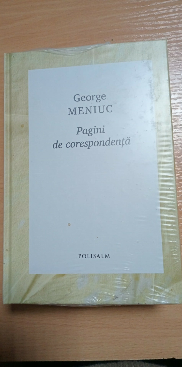 Carte – „Pagini de corespondență” de George Meniuc