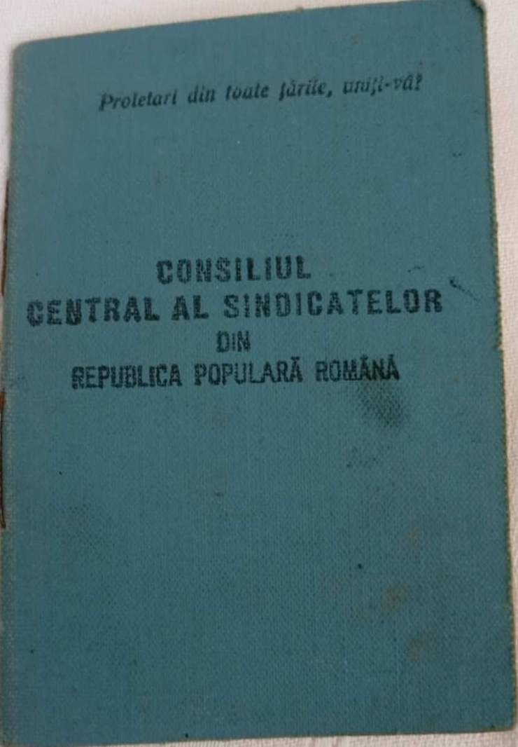 Carnet de membru a Comitetului Central al Sindicatelor, Luță Olga