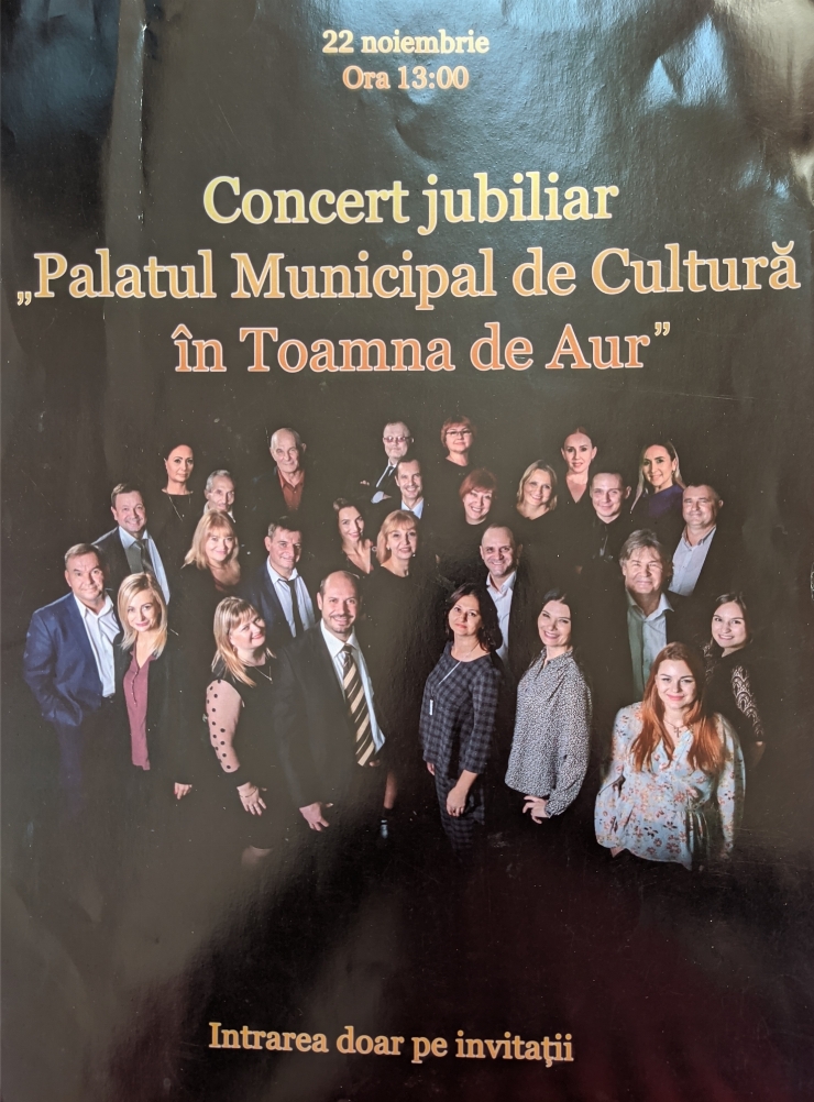 Corcert jubiliar ,,Palatul Municipal de Cultură în Toamna de Aur”.