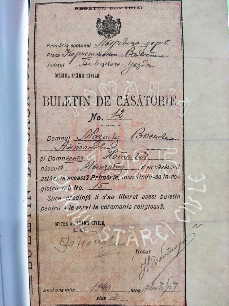 Buletin de căsătorie