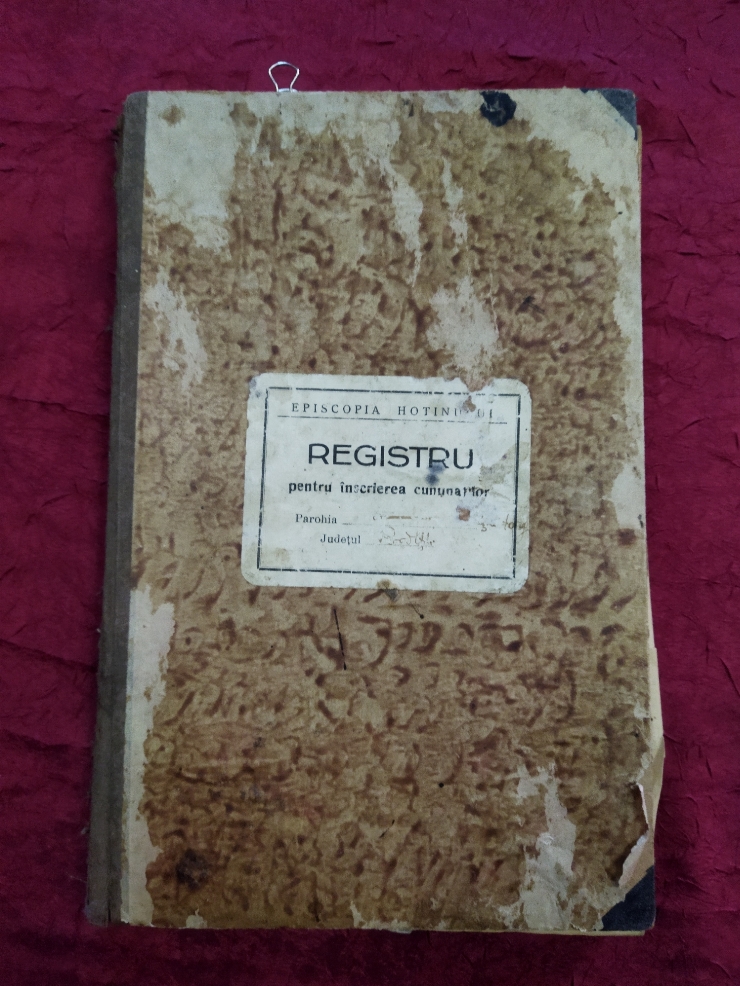 Registru pentru înscrierea cununaților