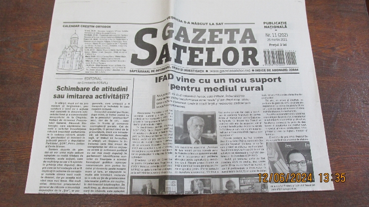  Gazeta satelor nr 11(202) Publicație săptămânală 