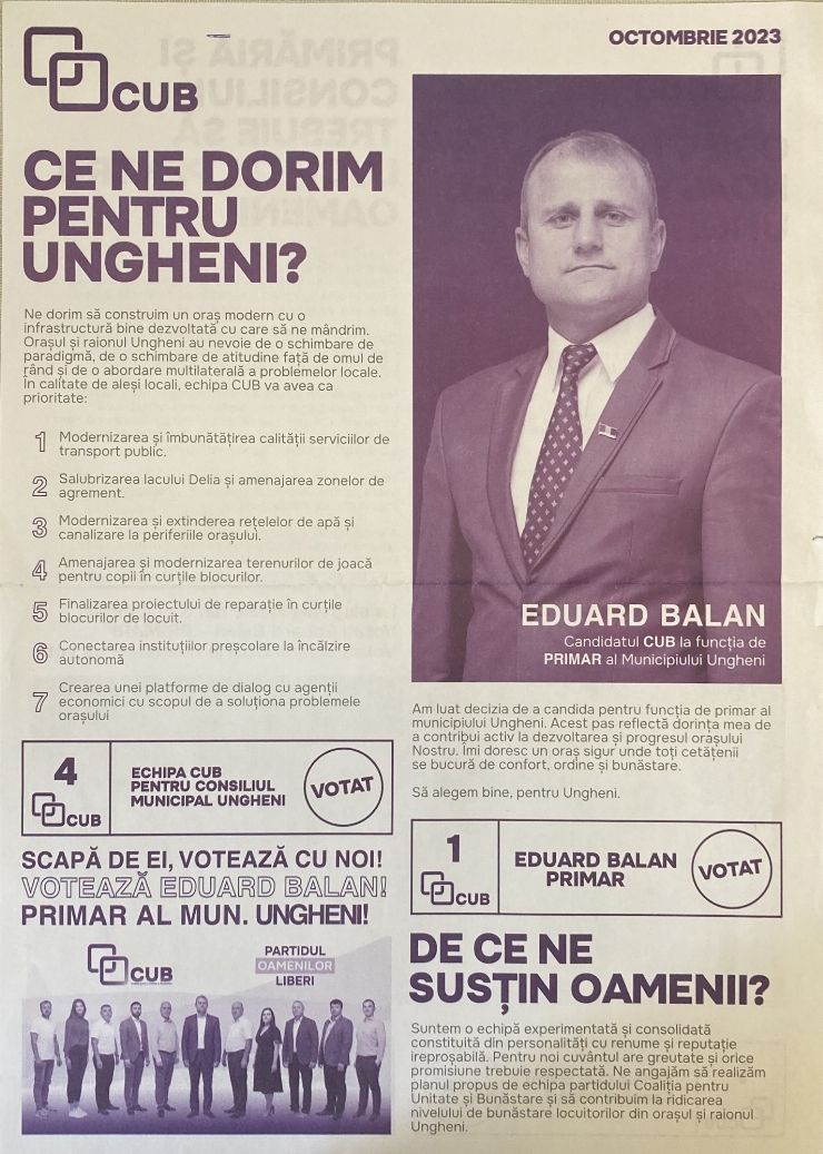 Informație publicitară electorală
