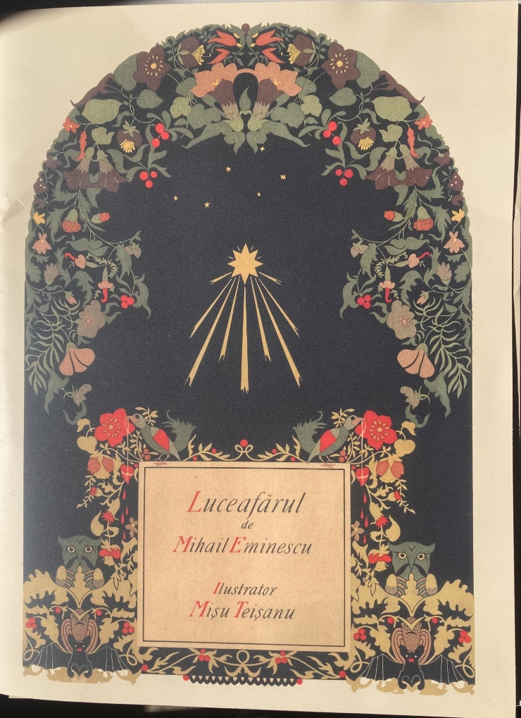 Album (mapă) cu ilustrații „Luceafărul”