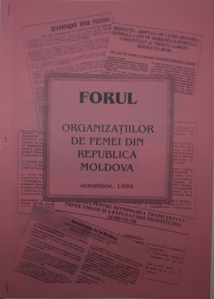 Broșură.Forul organizațiilor de femei din Republica Moldova