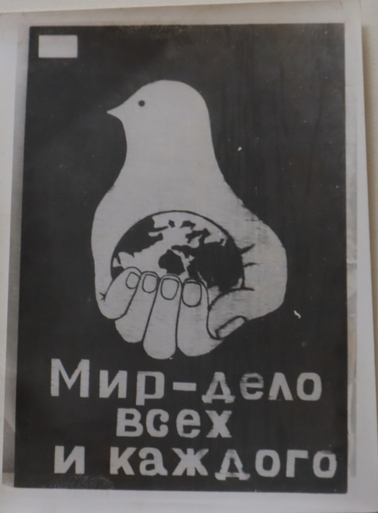 Școala profesională N 42.Panou ,,Mir - delo vseh i  kazhdogo 