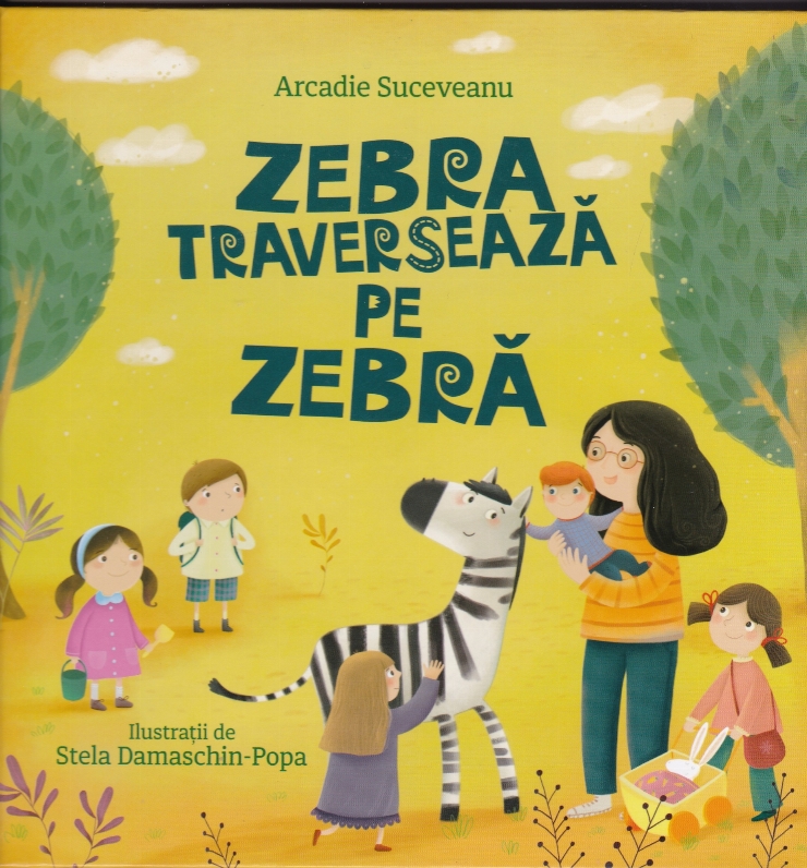 Zebra traversează pe zebră