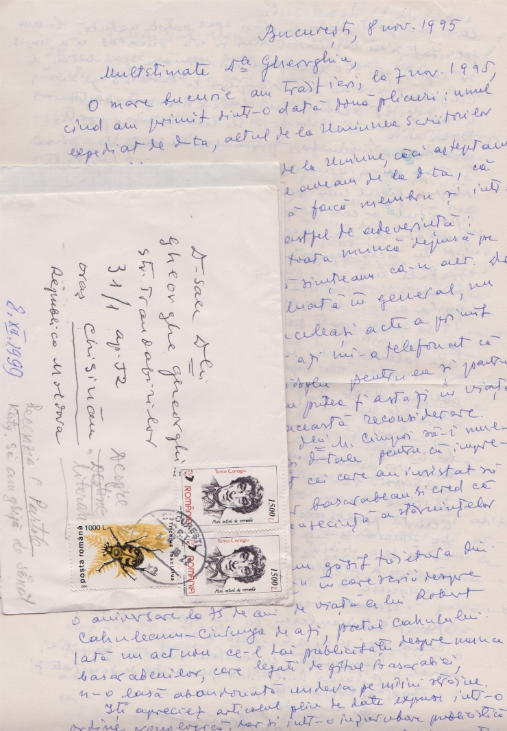 Patru scrisori adresate lui Gheorghe Gheorghiu de către Iacob Slavov