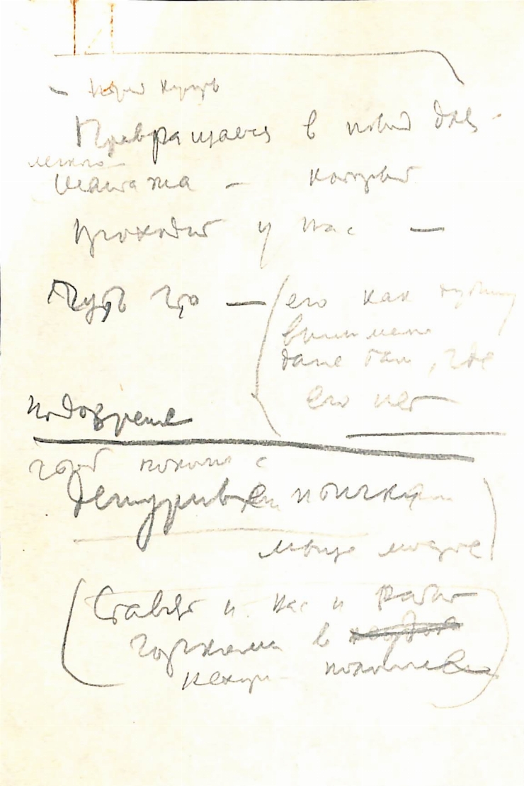 Manuscris olograf. Notițe varia