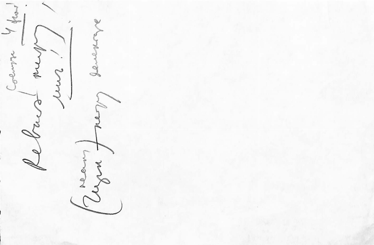 Manuscris olograf. Notițe de lucru varia