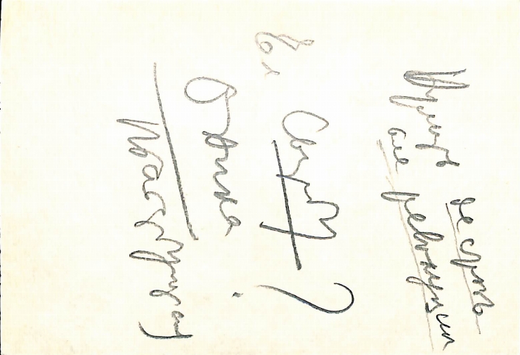 Manuscris olograf. Notițe varia fragmentarium
