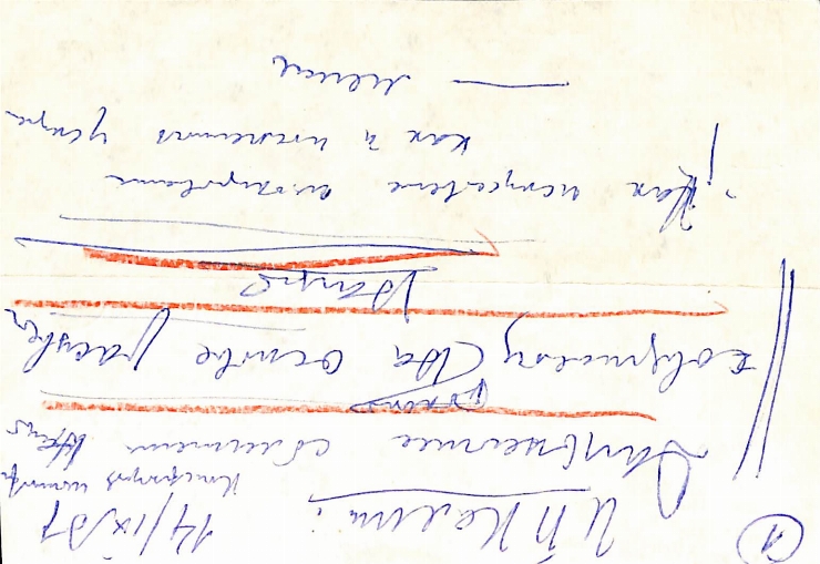 Manuscris olograf. Notițe varia, referințe 