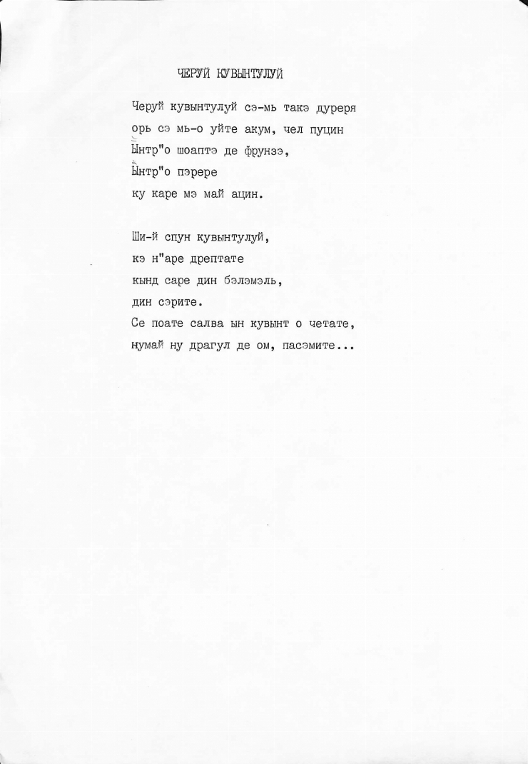 Poezia „Cerui cuvântului” de Pavel Boțu
