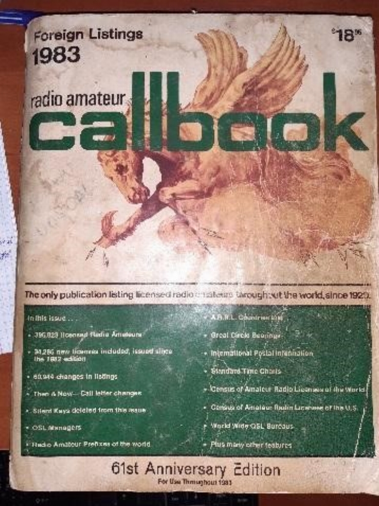  „Foreign listings radio amateur callbook 1983, vol.61”